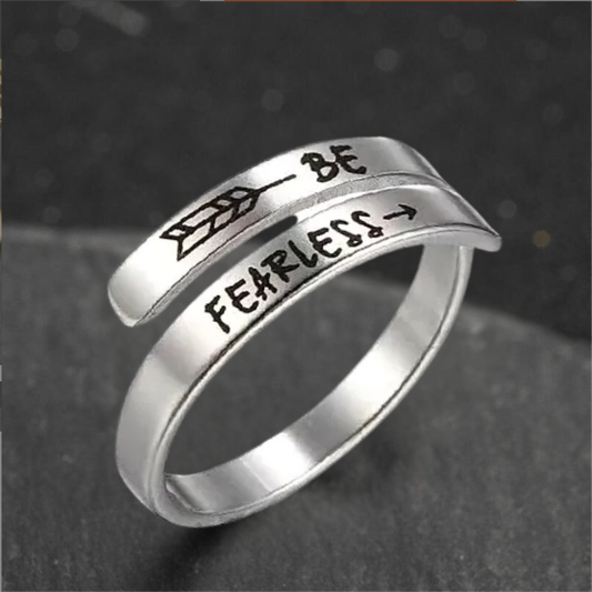 Be Fearless Ring — Sterling Silver & Gold Tone
